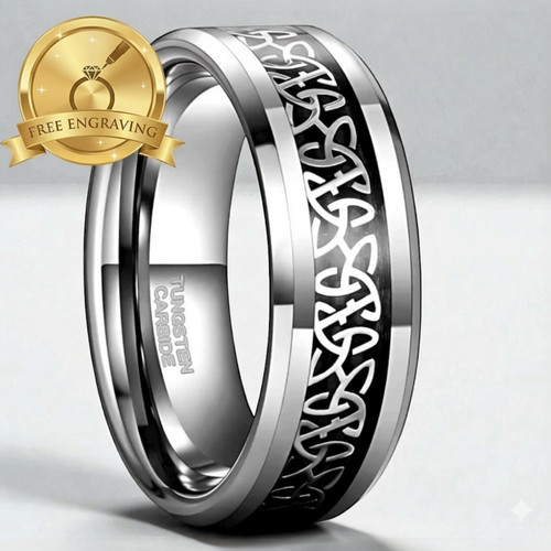 Tungsten carbide ring silver - carbide,