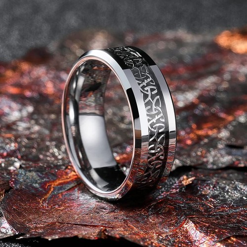 8mm tungsten wedding ring - wedding,