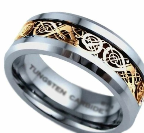 Tungsten carbide gold celtic - tungsten,