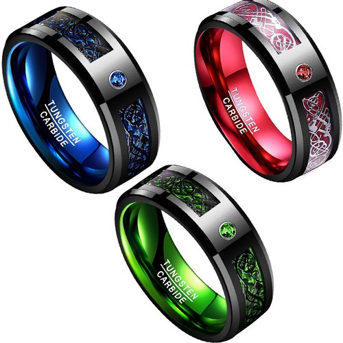8mm celtic dragon mens - 8mm, wedding