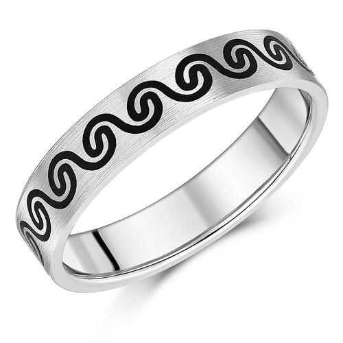 Titanium ring celtic designer - ring,