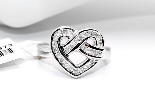 Vintage 9ct white - vintage, diamond