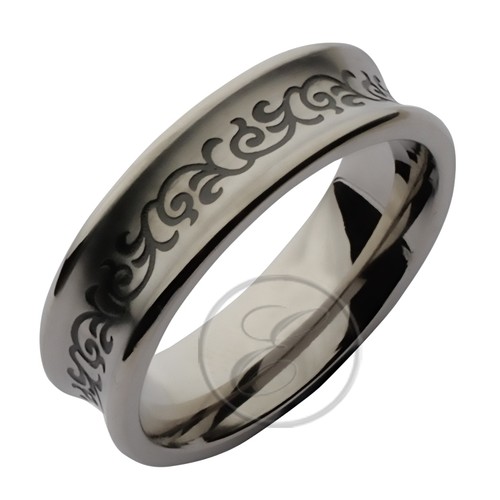 Titanium ring celtic design - ring,