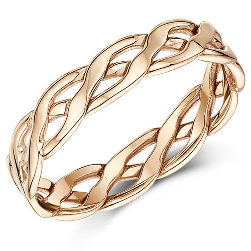 4mm 9ct rose gold celtic - 4mm,