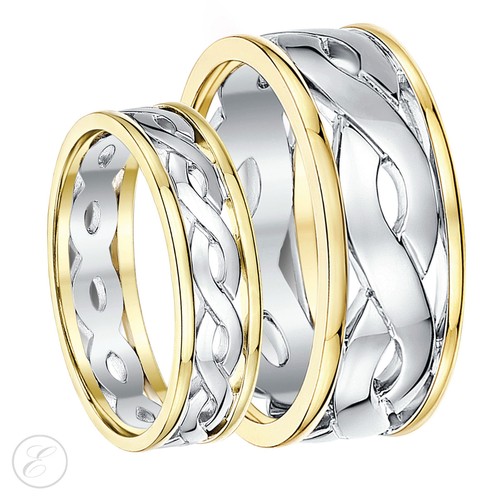 9ct gold two colour celtic - gold,