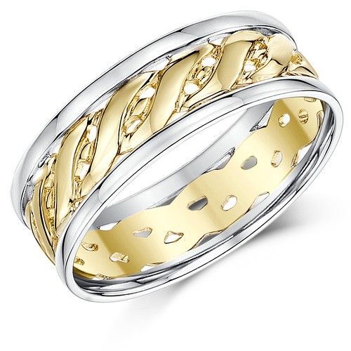 9ct two colour - yellow, gold