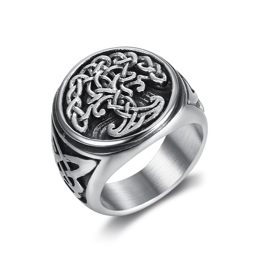 Vintage stainless steel - vintage, ring