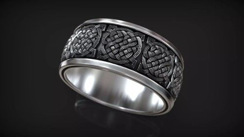 Oxidized celtic knot nordic - oxidized,