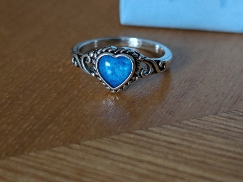 Silver plated blue - silver, bezel