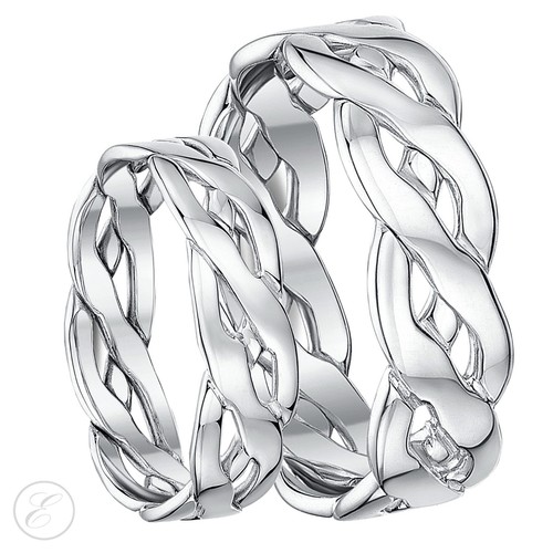 His hers 9ct white - his, gold