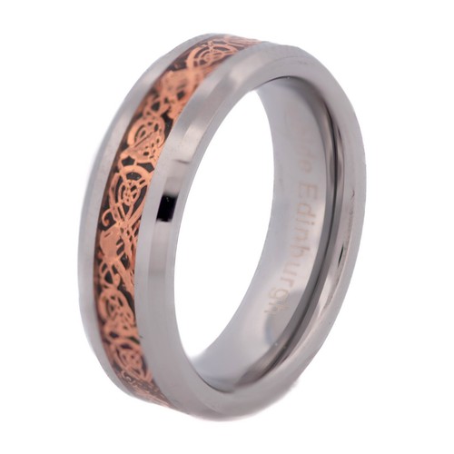 6mm rose gold celtic - gold, dragon