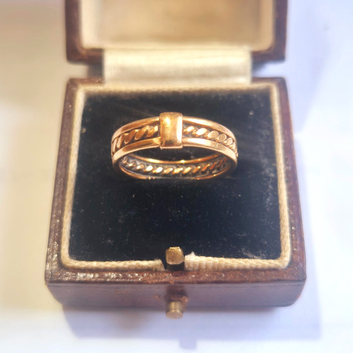 Celtic ring gold band - celtic,