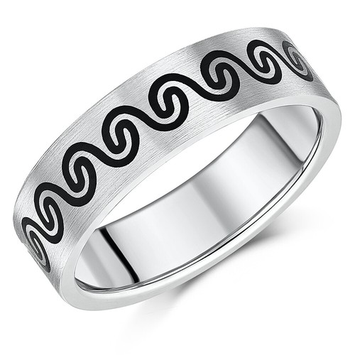Titanium ring flat shaped - flat,
