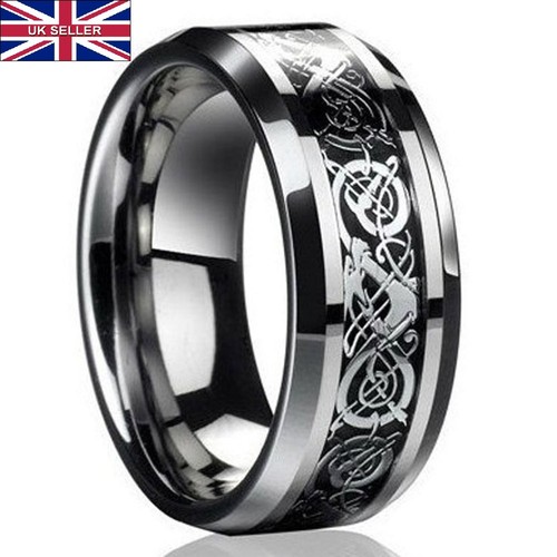 Men balck celtic dragon - men's,