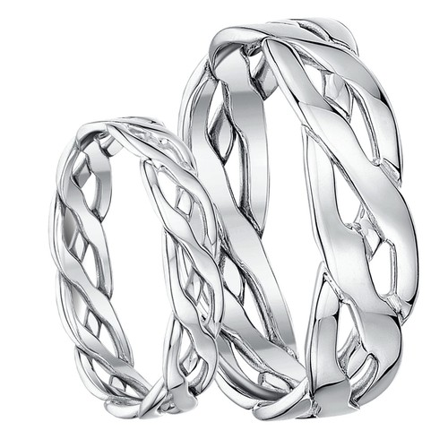 His hers 9ct - hers, gold