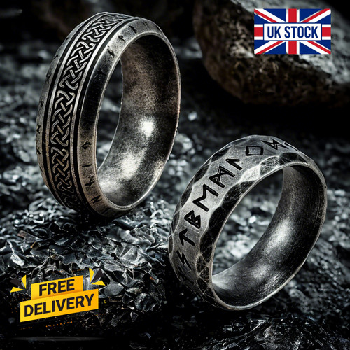 Viking runes ring mens - viking,