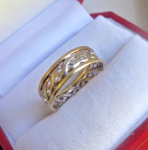 Gold wedding ring 9ct yellow - gold,