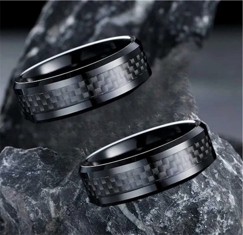 Pair rings 8mm - pair, titanium