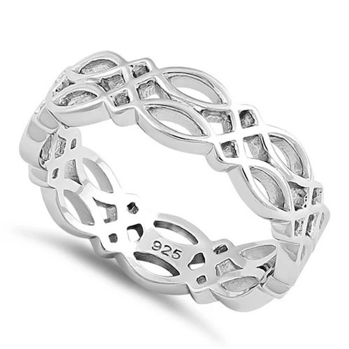 8mm unisex celtic band ring - unisex,