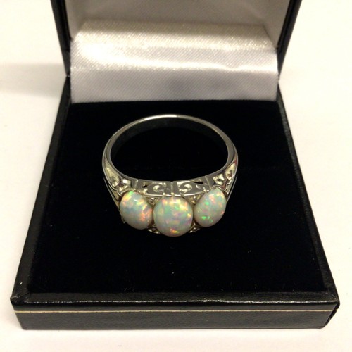 Sterling silver fire opal - fire, 3