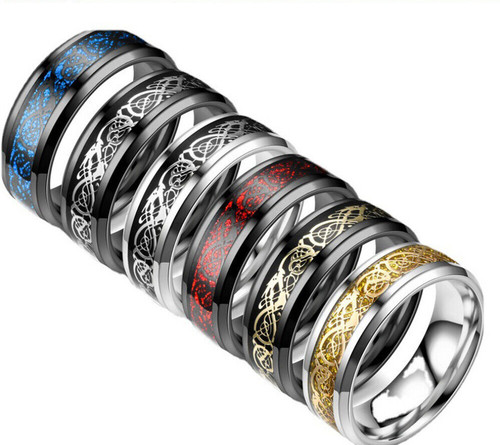 Men 8mm celtic - uk, ring